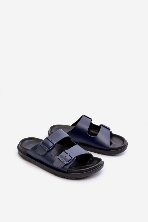 Zapatillas de hombre ligeras con hebillas Big Star NN174593 azul oscuro