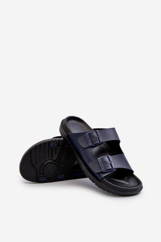Zapatillas de hombre ligeras con hebillas Big Star NN174593 azul oscuro