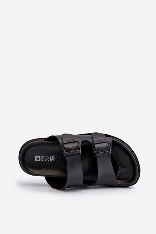 Zapatillas de hombre ligeras con hebillas Big Star NN174597 color negro