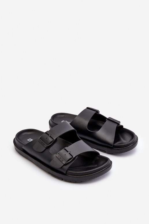Zapatillas de hombre ligeras con hebillas Big Star NN174597 color negro