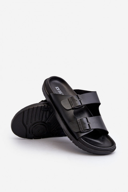 Zapatillas de hombre ligeras con hebillas Big Star NN174597 color negro