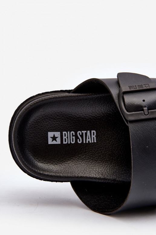 Zapatillas de hombre ligeras con hebillas Big Star NN174597 color negro