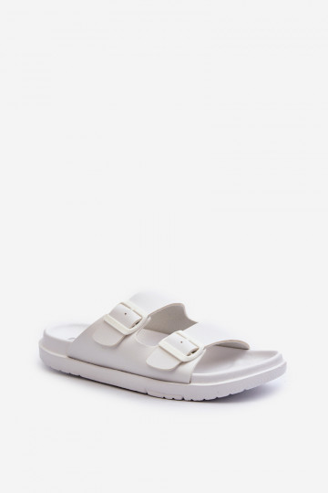Zapatillas de hombre ligeras con hebillas Big Star NN174594 color blanco