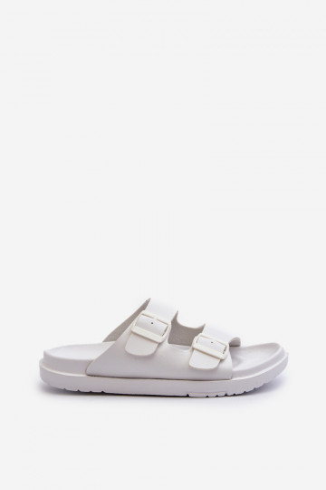 Zapatillas de hombre ligeras con hebillas Big Star NN174594 color blanco 2