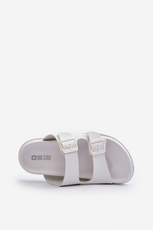 Zapatillas de hombre ligeras con hebillas Big Star NN174594 color blanco
