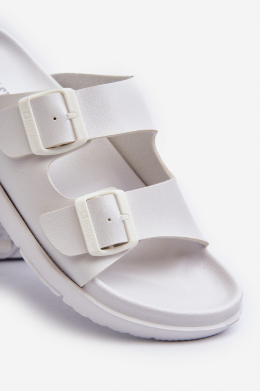 Zapatillas de hombre ligeras con hebillas Big Star NN174594 color blanco