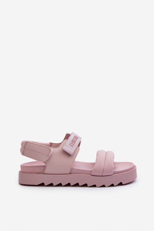 Sandalias de mujer con plataforma Big Star NN274753 color rosa