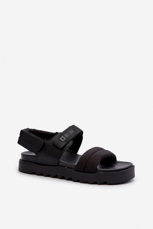 Sandalias de mujer con plataforma Big Star NN274750 color negro