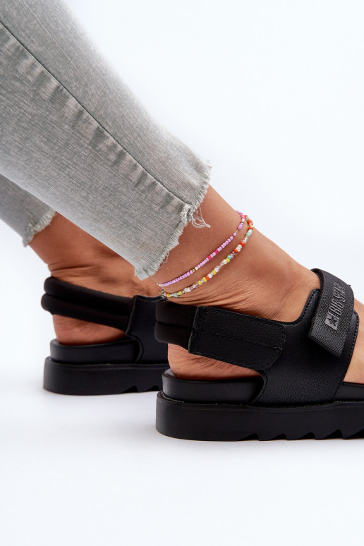 Sandalias de mujer con plataforma Big Star NN274750 color negro