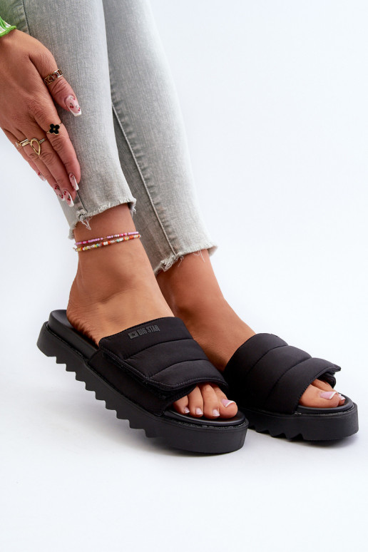 Zapatillas con plataforma Big Star NN274772 color negro