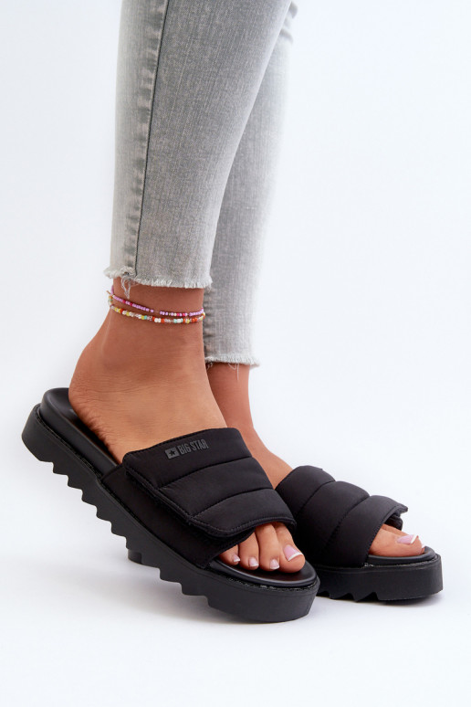 Zapatillas con plataforma Big Star NN274772 color negro
