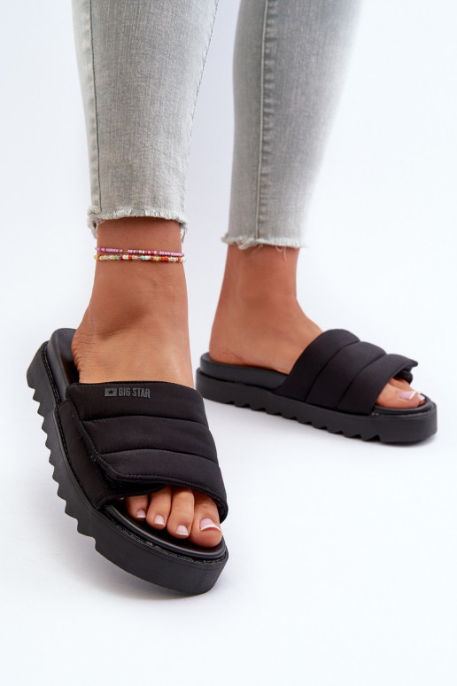 Zapatillas con plataforma Big Star NN274772 color negro