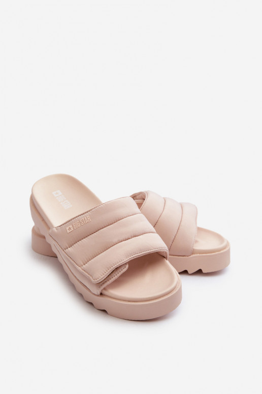 Zapatillas con plataforma Big Star NN274773 beige