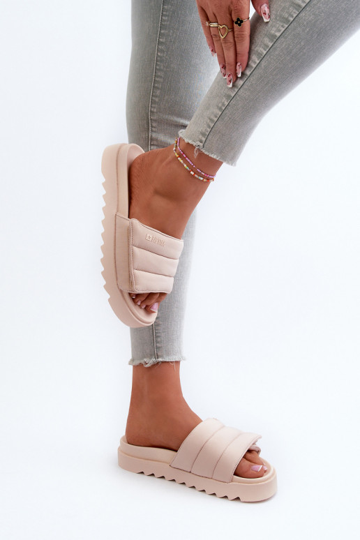 Zapatillas con plataforma Big Star NN274773 beige
