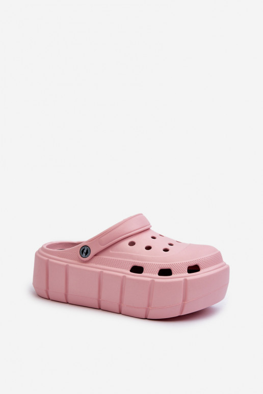 Pantuflas ligeras Pantuflas de mujer con plataforma en color rosa Itubia