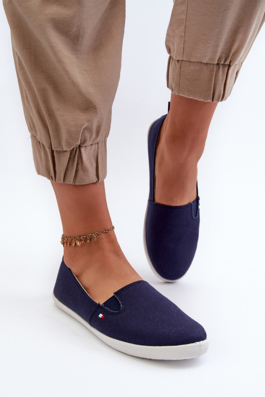 Zapatillas casual zapatos Slip-On color azul oscuro Adrancia