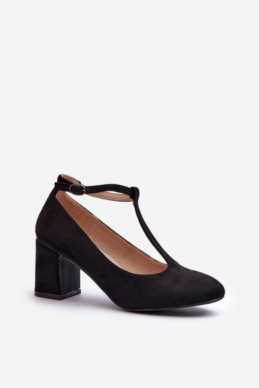Zapatos de tacón de ante ecológico Raniyah negros
