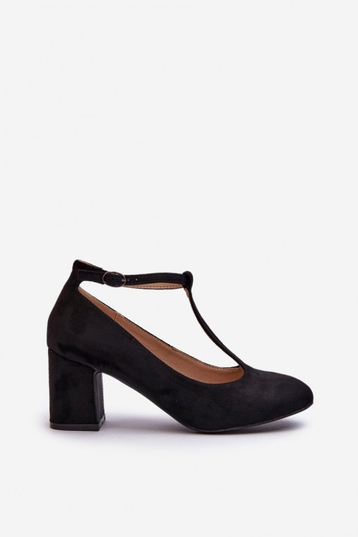 Zapatos de tacón de ante ecológico Raniyah negros