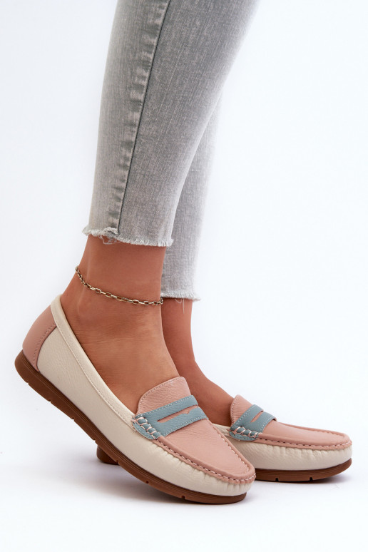 mocasines de mujer elaborados en ecopiel rosa Wikitara