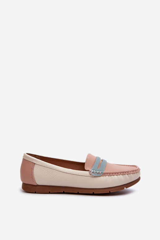 mocasines de mujer elaborados en ecopiel rosa Wikitara