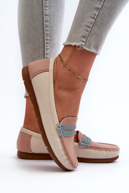 mocasines de mujer elaborados en ecopiel rosa Wikitara