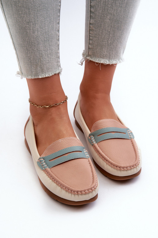 mocasines de mujer elaborados en ecopiel rosa Wikitara