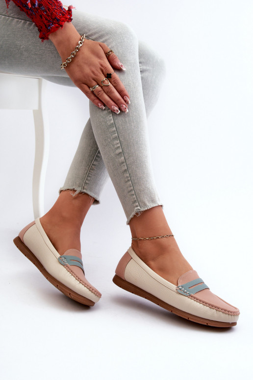 mocasines de mujer elaborados en ecopiel rosa Wikitara