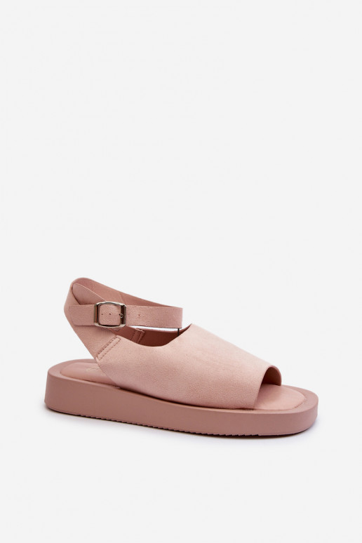 Sandalias de mujer cómodas con plataforma en color rosa Rubie