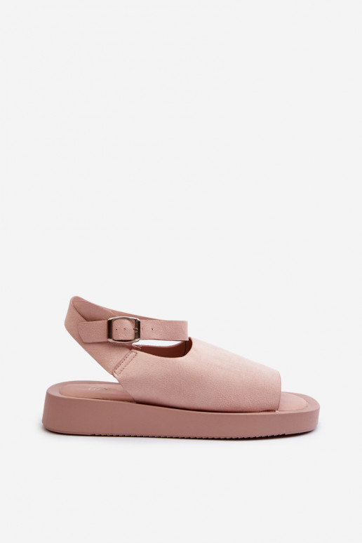 Sandalias de mujer cómodas con plataforma en color rosa Rubie