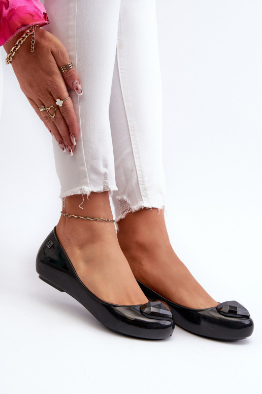 Bailarinas con corazones NN285011 negro Bailarinas con corazones NN285011 negro