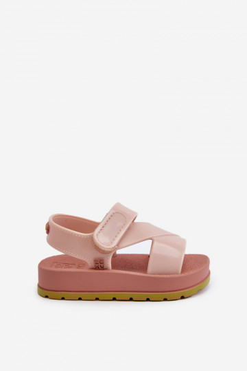 Sandalias infantil con cierres adhesivos LL385002 Tono rosa claro 2