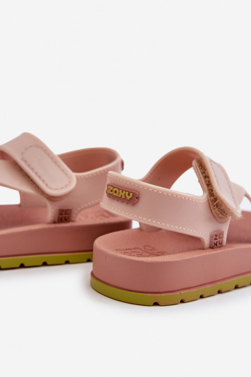 Sandalias infantil con cierres adhesivos LL385002 Tono rosa claro