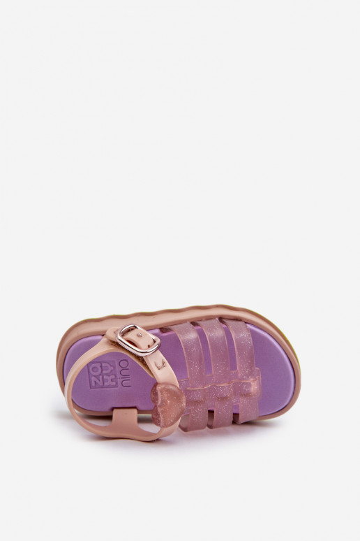 Sandalias infantil con cierres adhesivos NN385020 Color morado