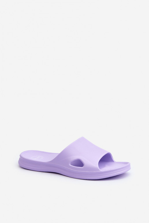 Pantuflas de mujer modelo clásico color morado Juniria