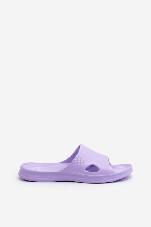 Pantuflas de mujer modelo clásico color morado Juniria