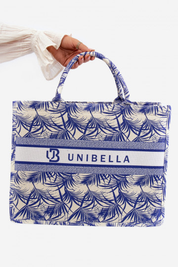 Wzorzysta Bolso de mano azul oscuro Mooch