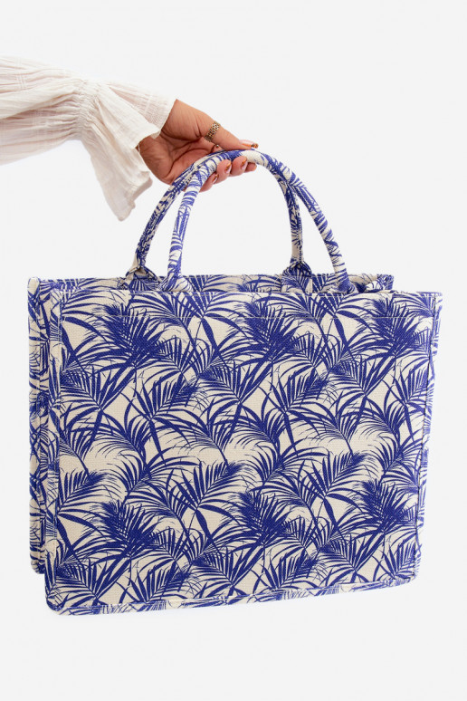 Wzorzysta Bolso de mano azul oscuro Mooch