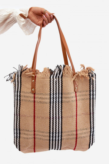 Bolso Trenzado/Bolso De Playa Marrón Avon
