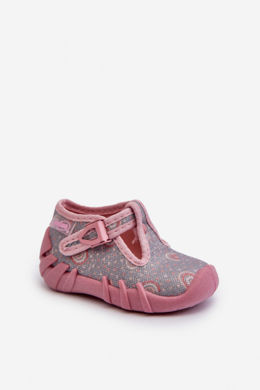 Zapatillas cómodas Infantil BEFADO 110N490 color gris-rosa Zapatillas cómodas Infantil BEFADO 110N490 color gris-rosa