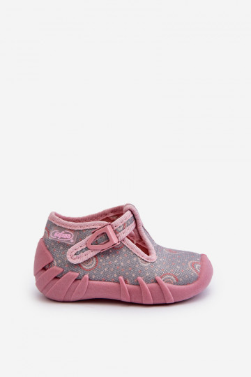 Zapatillas cómodas Infantil BEFADO 110N490 color gris-rosa 2