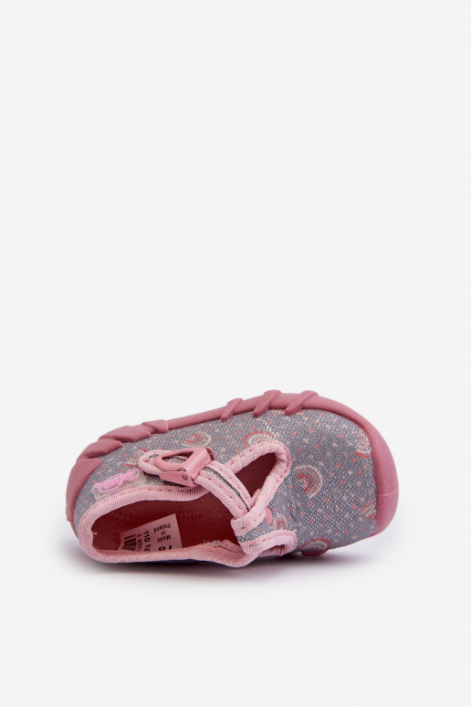 Zapatillas cómodas Infantil BEFADO 110N490 color gris-rosa Zapatillas cómodas Infantil BEFADO 110N490 color gris-rosa
