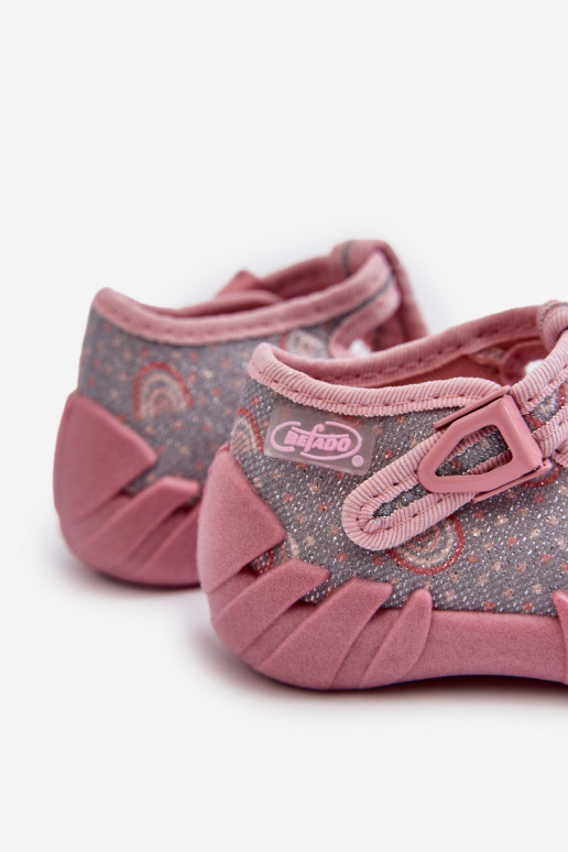 Zapatillas cómodas Infantil BEFADO 110N490 color gris-rosa Zapatillas cómodas Infantil BEFADO 110N490 color gris-rosa
