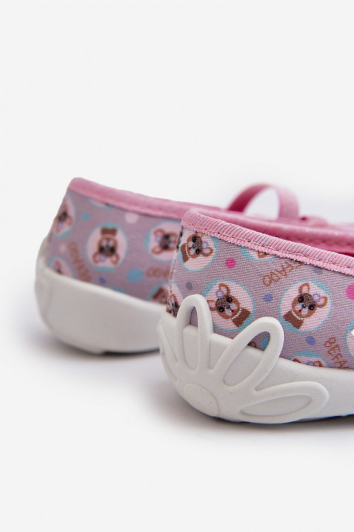 Pantuflas Bailarinas Cachorros Befado 116Y325 color rosa