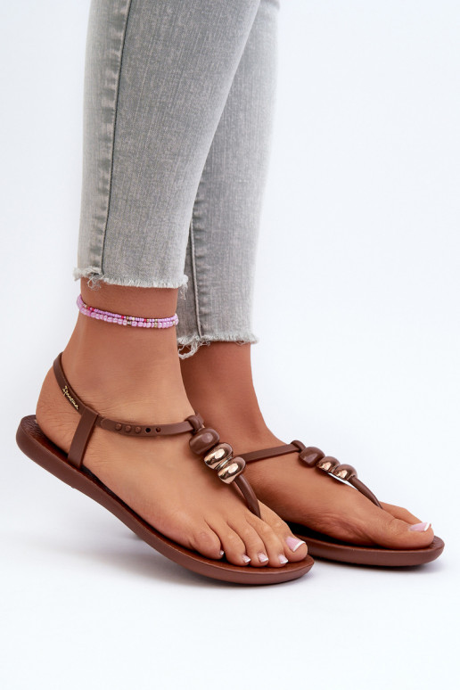 Sandalias planas 83507 Ipanema Class Blown Up Sandal Fem color marrón