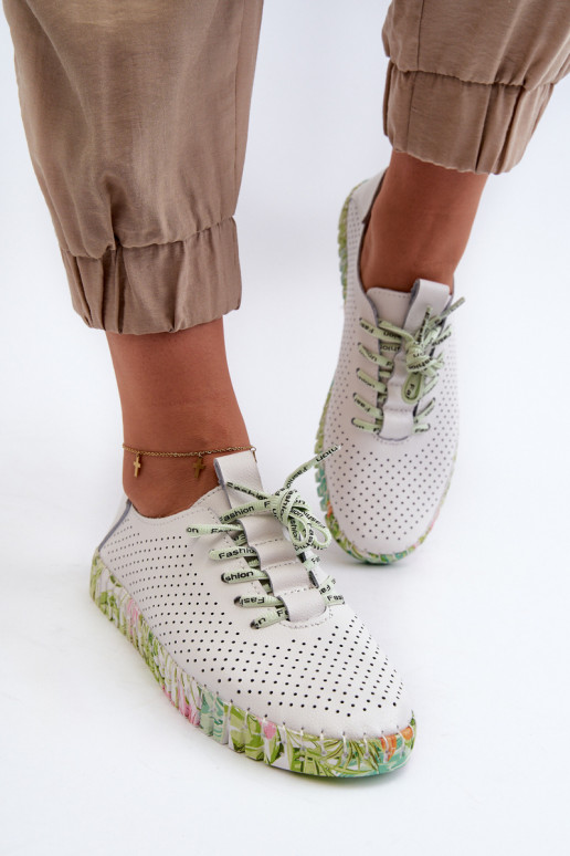 Zapatos Sznurowe en blanco Farnalea