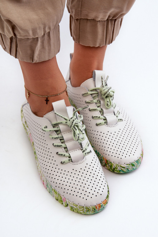 Zapatos Sznurowe en blanco Farnalea