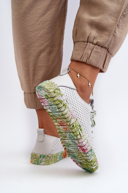 Zapatos Sznurowe en blanco Farnalea