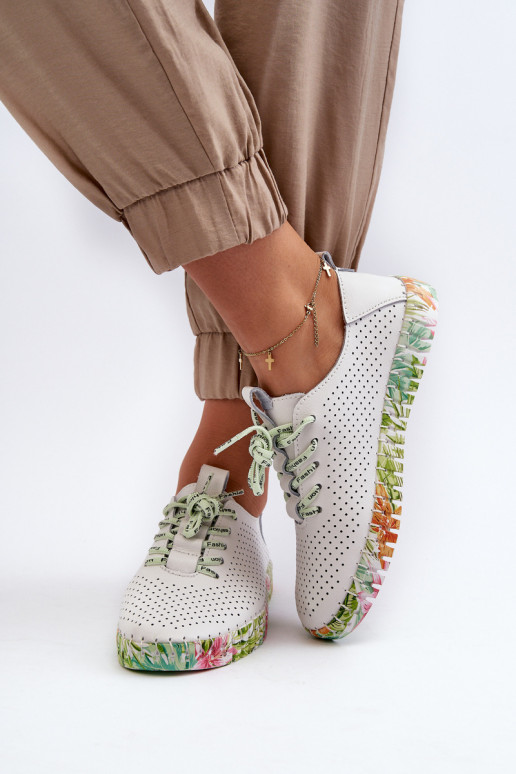 Zapatos Sznurowe en blanco Farnalea