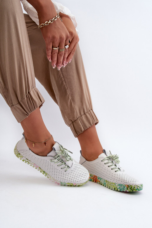 Zapatos Sznurowe en blanco Farnalea