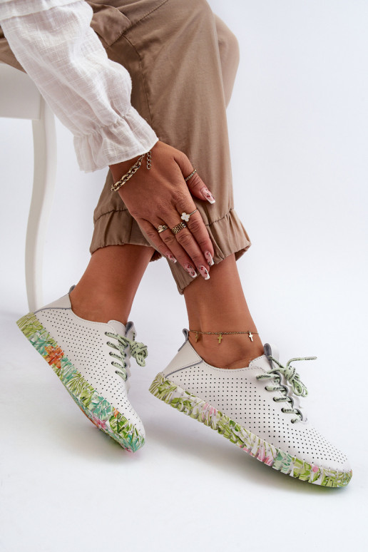 Zapatos Sznurowe en blanco Farnalea